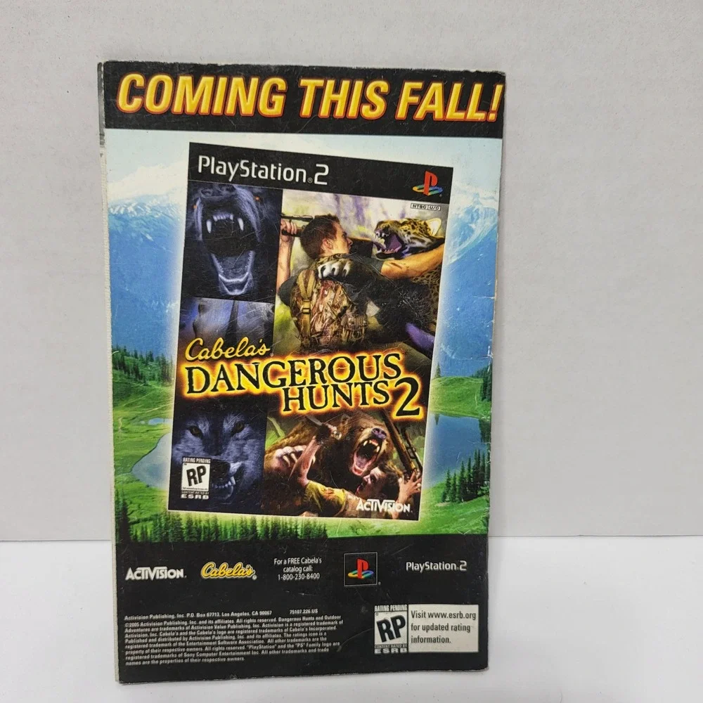 Activision Cabelas Outdoor Adventures Video Game Manual‎ 2005 Wildlife Guide PS2